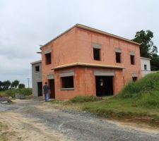 Fin de l'élévation des murs