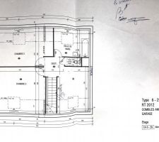 Plant Etage

Chambres X2 - Mezzanine - salle de bain - WC