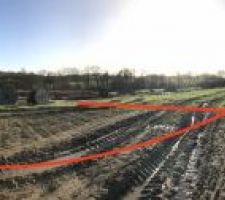 Emplacement de la maison sur le terrain