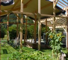 Jardin et chevrons finis