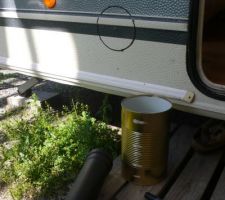 Percement de la caravane, pour tuyau de poêle à granulés