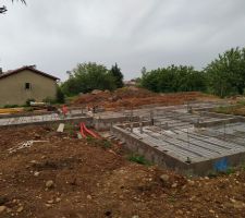 Ferraillage avant la dalle RDC