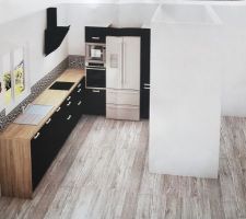 Après plusieurs plans, nous avons choisi notre cuisine.
Nous sommes partis avec Socook. Très bons conseils et la qualité semble très bien.
En plus temps qu'elle n'est pas partie en fabrication, nous pouvons modifier les plans et la couleur. Sympa..