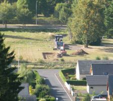 Début du terrassement