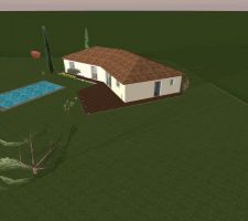 Maison rendu 3D