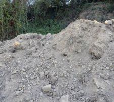 Couche superficielle de terre sur la parcelle
