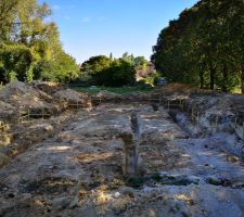 Terrassement - pose des chaises et semelles