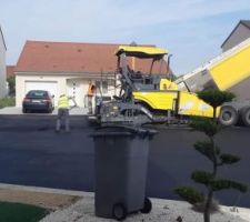 Nous avons l'enrobé définitif du lotissement