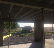 Vue int facade AR Séjour/cuisine depuis salon 20190917