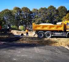 Livraison du chemin de chantier