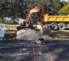 Chemin de chantier en cours