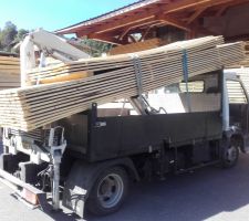 Appro du plancher sapin brut 20mm tout venant : 2ème chargement
