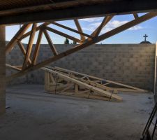 Livraison de la charpente