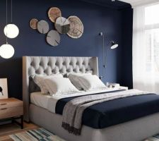 Inspiration chambre parentale: bleu nuit