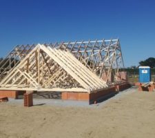 Charpente fabriqué au sol