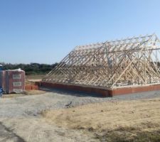 Charpente fabriqué au sol