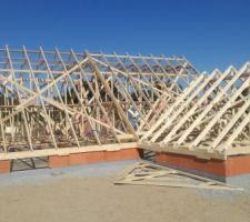 Charpente fabriqué au sol