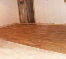Parquet huilé dans le salon