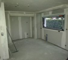Placo niche + faux plafond cuisine
