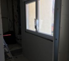 Pose du placo chambre parentale