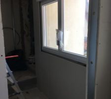 Pose du placo chambre parentale