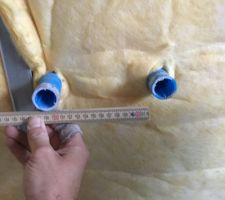 Pose renfortdans le mur de la  salle de bain parentale pour le meuble vasque