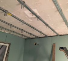 Pose des fourrures de la  salle de bain parentale