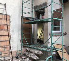 Démontage de l´ancien linteau
