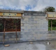 Pose des coffres de volets