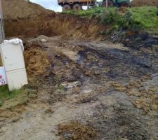 L'accès chantier de mon beau-frère après le passage des tracteurs