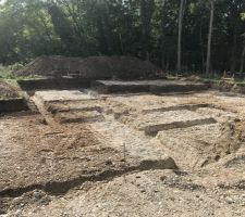 Le terrassement pour les fondations est terminé