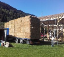 Arrivée de la paille