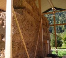 La paille rangée : 12 rangs en hauteur
