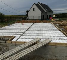 Avant coulage de la dalle