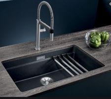 Evier BLANCO ETAGON Anthracite avec rails
