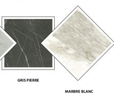 Choix de ces deux finitions pour les meubles vasques