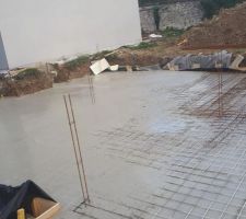 Coulage beton radier 1