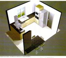 CUISINE IMPLANTATION QUASI DEFINITIVE... Mod&egrave;le 1 caffe latte