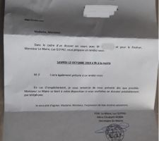 Courrier mairie