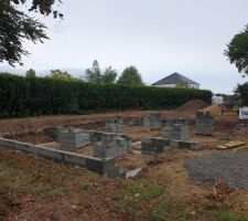 Début de montage du vide sanitaire