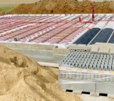 Plancher chauffant mis en place