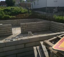 Vide sanitaire radier - élévation