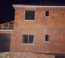 Charpente garage+ gouttières