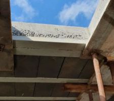 Dalles des toits terrasse coul&eacute;es