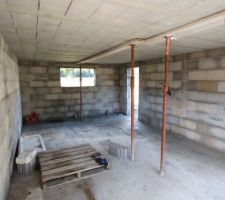 Dalles des toits terrasse coul&eacute;es