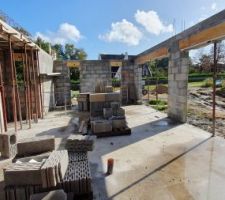 Dalles des toits terrasse coul&eacute;es