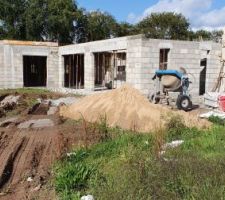 Dalles des toits terrasse coul&eacute;es