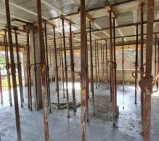 Dalles des toits terrasse coul&eacute;es