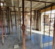 Dalles des toits terrasse coul&eacute;es