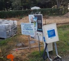 Voici le compteur de chantier est branché.